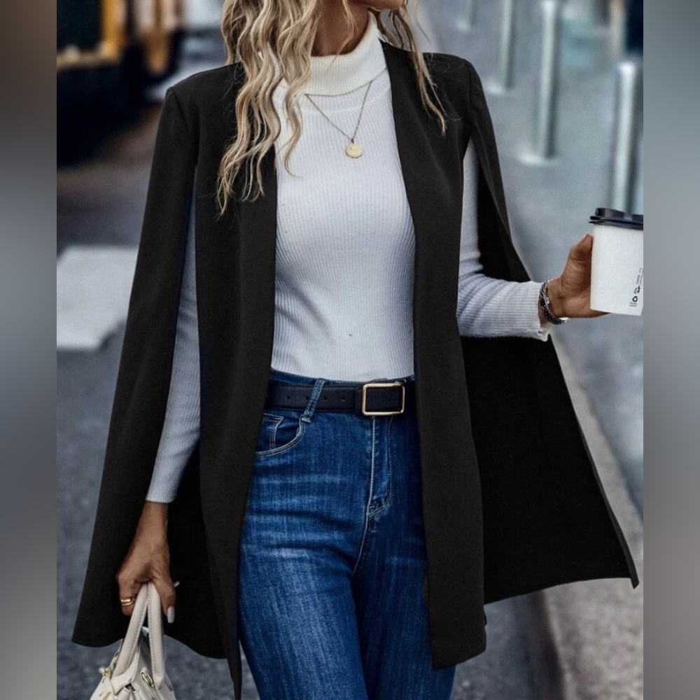 Black Cape Vest